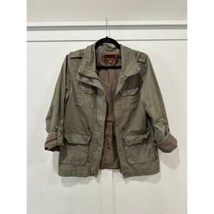 Hive & Honey Military Style Utility Jacket Size M